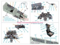 QD+48495   3D Декаль интерьера для F-4D late Phantom II (Academy) (с 3D-печатными деталями) (attach3 85163)